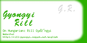 gyongyi rill business card